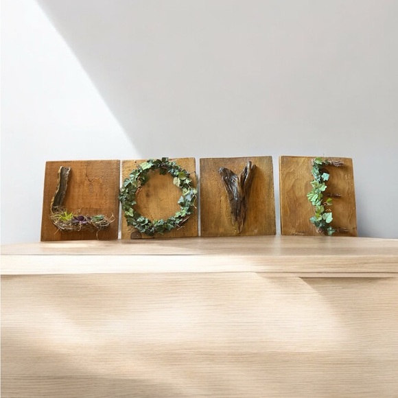 Rustic Wooden LOVE Wall Decor - Picture 1 of 4